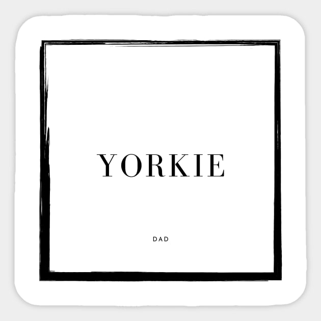 Yorkie Dad Sticker by DoggoLove